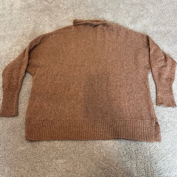 Anthropologie Kaisley Women's Brown Knit Sweater Turtleneck Size M - Picture 6 of 8